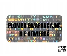 Holograminė lipduko plomba 20x10 mm - Jūsų spauda! 250 vnt.