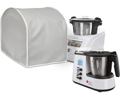 Homelay aukštos kokybės dėklas, suderinamas su Monsieur Cuisine Connect ir Plus. Rankų darbo. Medžiaga: dirbtinė oda, atspari dėmėms. Spalvotas dangtelis (pilkas)