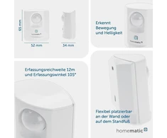 Homematic Ip judesio detektorius, baltas, 142722a0