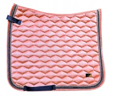 Horss velvet dresūros balnas arkliui - Peach fuzz - pudrinė rožinė