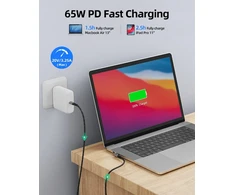 Hotnow Trumpas Usb-c į Usb-c kabelis 0,3 m, 3 vnt., stačiu kampu 30 cm 60 W Usb 2.0 greito įkrovimo kabelis, skirtas C tipo įrenginiams