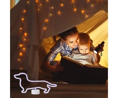 Housoutil neoninė šviesa šuo, takso neoninės iškabos, 10 W led neoninė iškaba miegamajam, naminių gyvūnų parduotuvei