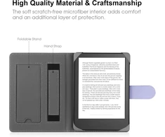 Hoyixi universalus dėklas 6.8 colių, 7 colių el. knygų skaityklėms, suderinamas su Kindle Paperwhite 2024-2019/kobo Clara Hd/kobo Clara 2e odinis stovas apsauginis dėklas 6-6.8 colių Pocketbook/tolino/sony