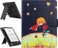 Hoyixi universalus dėklas, suderinamas su 6,8 colių kindle paperwhite/6 colių kindle 2022 ir 2019/kobo clara hd/kobo clara 2e odinis stovas apsauginis dėklas, skirtas 6-6,8 colių pocketbook/tolino/sony e-book