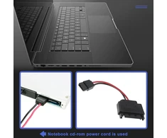 HP 2x Sata 15pin į 6pin Slimline adapterio kabelis kietiesiems diskams