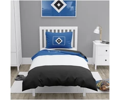 Hsv Hamburger Sv patalynės komplektas Block Stripes 135 x 200 cm 100% medvilnė, užtrauktukas
