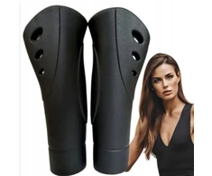 Hualong Ergonomiškos dviračio rankenos 125mm juodos spalvos, skirtos Mtb trekking dviračiams