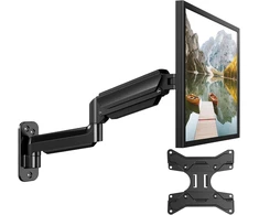 Huanuo 24–35 colių led lcd monitoriaus sieninis laikiklis, tv sieninis laikiklis su visiškai judančia dujų spyruokline rankena, vesa 70/100/200 mm, keliamoji galia 3–12 kg