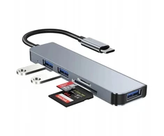 Hub type usb c skirstytuvas sd micro sd kortelių skaitytuvas