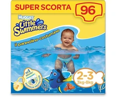Huggies Little Swimmers sauskelnės dydis 2-3 (3-8kg) 96 sauskelnės