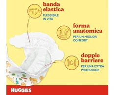 Huggies Unistar sauskelnės, 5 dydis (11-25 kg), 84 sauskelnių pakuotė (base)
