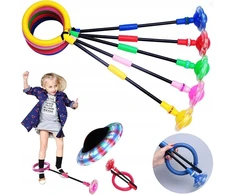 Hula Hoop ant kojos, švytinti šokdynė, sulankstomas šokliukas vaikams, žaidimas lauke