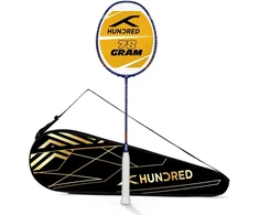 Hundred Glory Limited Edition badmintono raketė su stygomis, unisex, medžiaga: anglies pluoštas, su pilnu raketės dėklu