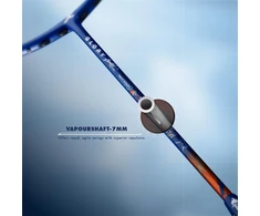 Hundred Glory Limited Edition badmintono raketė su stygomis, unisex, medžiaga: anglies pluoštas, su pilnu raketės dėklu