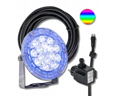 Hydroogród Led prožektorius tvenkiniui sodui Hq-t3 Rgb 3w spalvotas povandeninis
