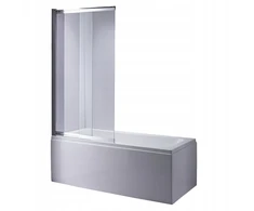 Hydrosan dviejų dalių vonios sienelė Pr07 chromas 120x150 cm 6 mm