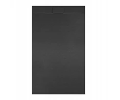 Hydrosan Miko stačiakampis dušo padėklas akmens tekstūros juodas 120x90 cm