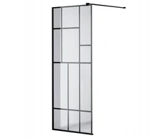 Hydrosan Sh05f juoda dušo sienelė 120 cm 8 mm