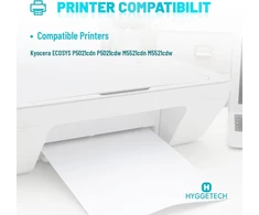 Hyggetech tk5230 tk-5230 tonerio kasetės, suderinamos su kyocera tk5230 tk-5230k tk-5230c tk-5230y tk-5230m, skirtos kyocera ecosys m5521cdw p5021cdn p5021cdw (2 juodos žydros geltonos rausvos 5.5