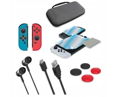 Hyperkin Nintendo Switch rinkinys 12: dėklas, laidas, plėvelė, dėklas, ausinės, dangteliai