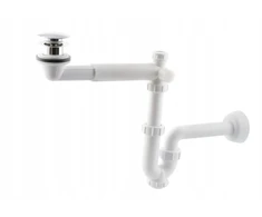 Hytti chromuotas praustuvo sifonas Click Clack fi 32