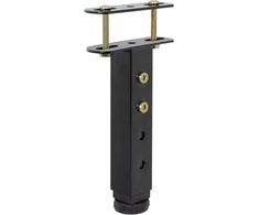 I-flair reguliuojamo aukščio metalinė baldų kojelė nuo 19 cm iki 32,5 cm, t formos, skirta baldų, tokių kaip groteliniai rėmai, lovos, spintelės ir kt., modernizavimui. apkrovos talpa iki 180 kg. juoda