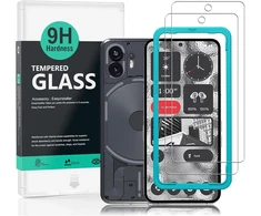 Ibywind Nothing Phone (2) 5g (6.7 colio) ekrano apsauga su 2 grūdinto stiklo vienetais [pirštų atspaudų skaitytuvas, be burbuliukų] skaidri
