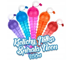 Icecup Spirale Kamuolys Neon Granitor taurės 63 vnt./350 ml