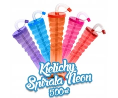 Icecup Spirale Neon slushy taurės 500ml/60 vnt.