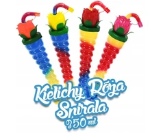 Icecup Spirale Róża Granitor taurės 70 vnt./ 350 ml