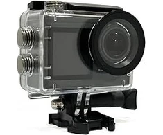 Icefox veiksmo kamera 4k vandeniui atspari kamera išorinis mikrofonas povandeninė 40m ultra hd 20mp kamera 170° itin plataus kampo wifi vaizdo kamera, pilka