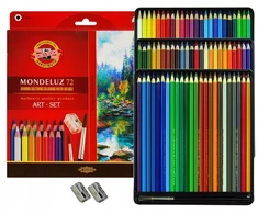 ICO Pieštukiniai dažai mondeluz 72 art set koh-i-noor akvareliniai