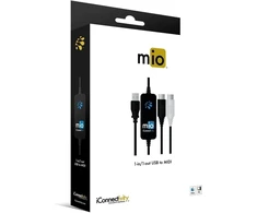 Iconnectivity mio 1-in-1-out usb midi sąsaja, skirta mac ir pc
