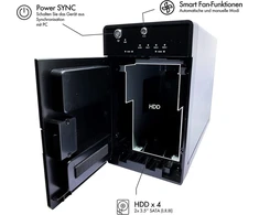 Icy Box Ib-rd3620su3 Išorinė 2 skyrių Raid sistema 3.5" Sata Hdd