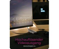 Icy Box Usb-c 6-in-1 stotelė: Hdmi 4k@60hz, 3x Usb 3.2, 100w Pd