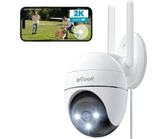 Iegeek 2k lauko wifi stebėjimo kamera, ptz lauko ip stebėjimo kamera, wifi kupolinė kamera su spalvotu naktiniu matymu, judesio aptikimu, žmogaus judesio jutikliu, dvipusiu garsu