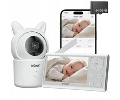 Iegeek Elektroninė auklė su pasukama Wifi kamera 2mpx 1080p Full Hd 4.3" Lcd 3000mah 32gb
