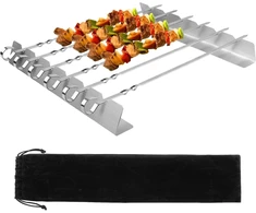 Iešmai su laikikliu Bbq, nerūdijančio plieno rinkinys