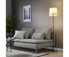 Ikea Barlast grindų šviestuvas, juodas/baltas, 150 cm
