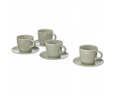 Ikea Fargklar akmens masės puodeliai, 250 ml, 4 vnt., žalias