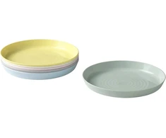Ikea Kalas rinkinys, 6 asorti pastelinių spalvų lėkštės, be Bpa
