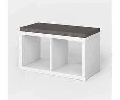 Ikea Kallax lentynos uždangalas 76 x 39 x 4 cm sėdynės pagalvėlė sėdynės pagalvėlė indaujai kaip sėdynė / patvarus užvalkalas / pilka anglis