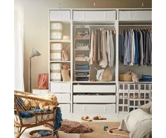 Ikea Skubb dėklas su 6 skyreliais, 35 x 45 x 125 cm, baltas