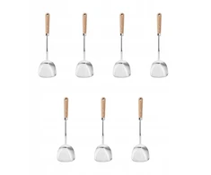 Ikea Vardagen lopetėlė wokui, nerūdijantis plienas/bukas, 36 cm