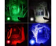 Įkraunamas 4-in-1 Led žibintuvėlis su 4 režimais ir priartinimu