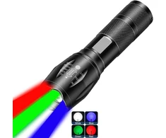 Įkraunamas 4-in-1 Led žibintuvėlis su 4 režimais ir priartinimu