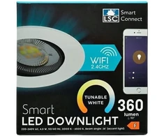 Įleidžiamas šviestuvas Lsc Smart Connect Wifi 2.4 Ghz 4.8 W 360 liumenų