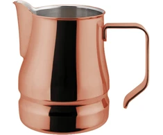 Ilsa Evolution 18/10 nerūdijančio plieno pieno ąsotis kapučino ir latte menui, vario spalvos, 6 puodeliai, talpa 50 cl
