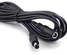 Imoumou 1 x 12 V ilgintuvas, kištukas 3 m 5.5 x 2.1 mm Dc maitinimo jungties lizdo adapterio kabelis 12 V kabelio Dc lizdo kištuko ilgintuvas, kištukas