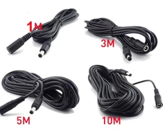 Imoumou 1 x 12 V ilgintuvas, kištukas 3 m 5.5 x 2.1 mm Dc maitinimo jungties lizdo adapterio kabelis 12 V kabelio Dc lizdo kištuko ilgintuvas, kištukas